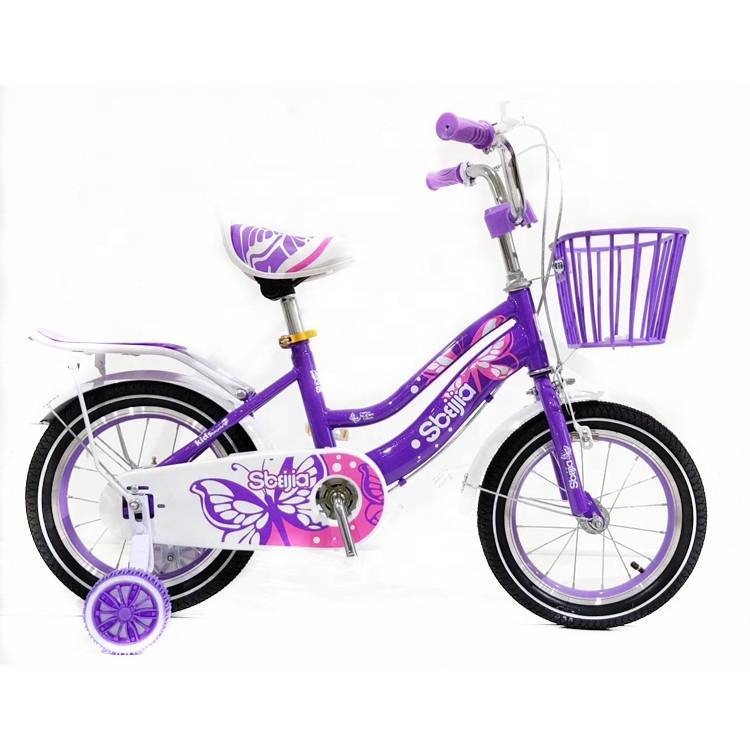 Nice lovely child girls 14 inch bike/kids 4 wheels 14 kids bike/hot sale exercise walking baby bike for 3 year old