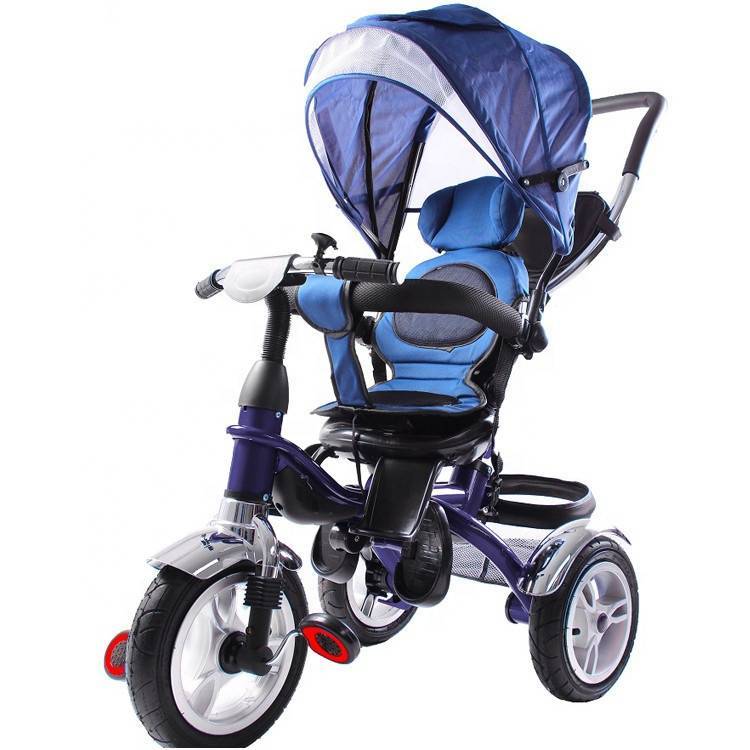Wholesale China Children Baby Tricycle manufacturer/Metal frame kids tricycle with canopy/ children tricycle with 5-safety belt