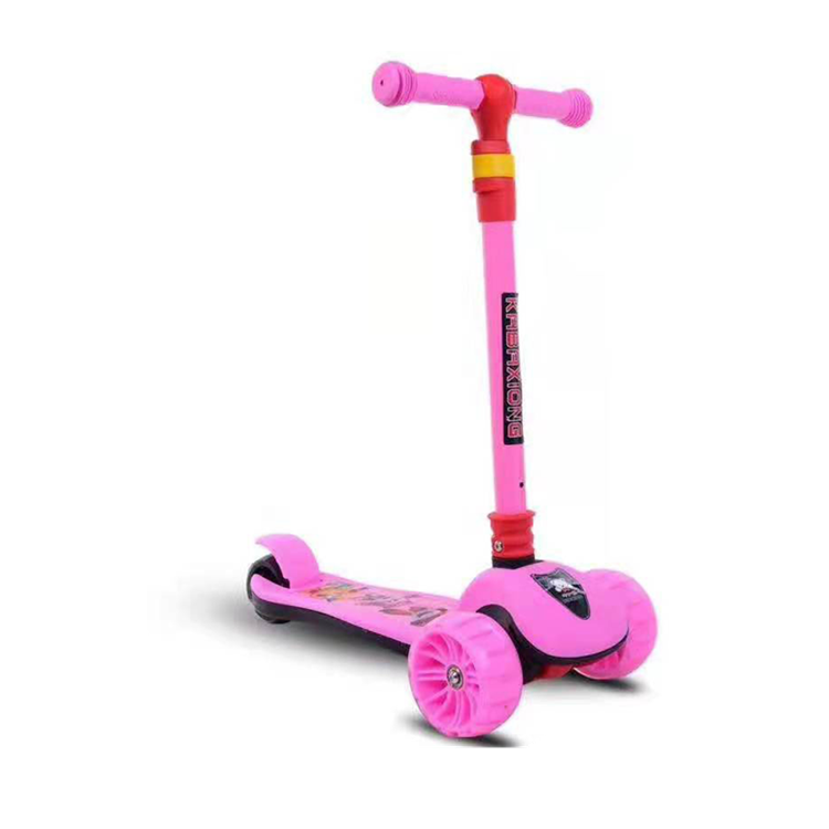 New Style Height Adjustment Three Wheel Scooter With Flash Light For 10 Years Kid