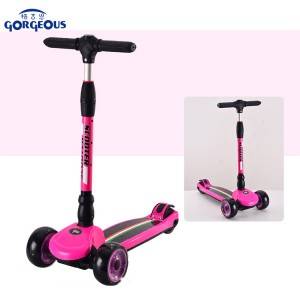 Wholesale high quality kids luggage scooter kids 3 wheel PU wheel with light for sale