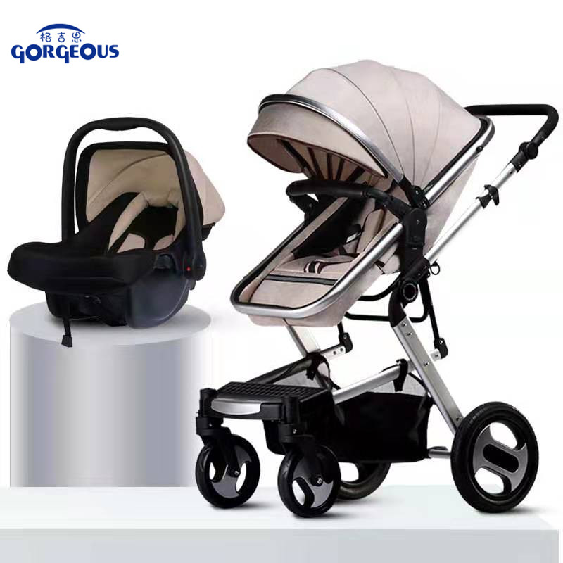 High quality 3 in 1 pushchair pram high quality baby stroller baby pram 3 in 1 European