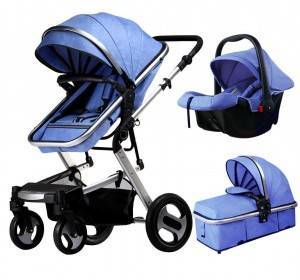 High landscape high quality light weight foldable luxury baby stroller with car seat